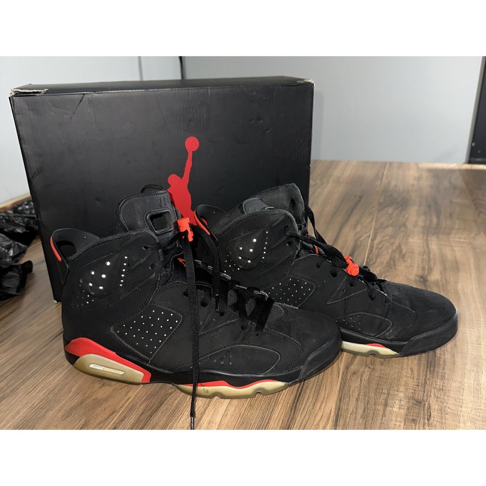 Size 11 - Jordan 6 Retro‎ Men's Black Infrared With Box (384664-060)